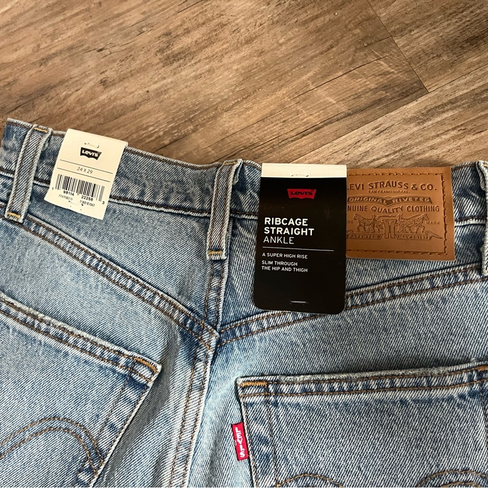 Rib cage ankle straight Levi's light blue - Picture 2 of 7
